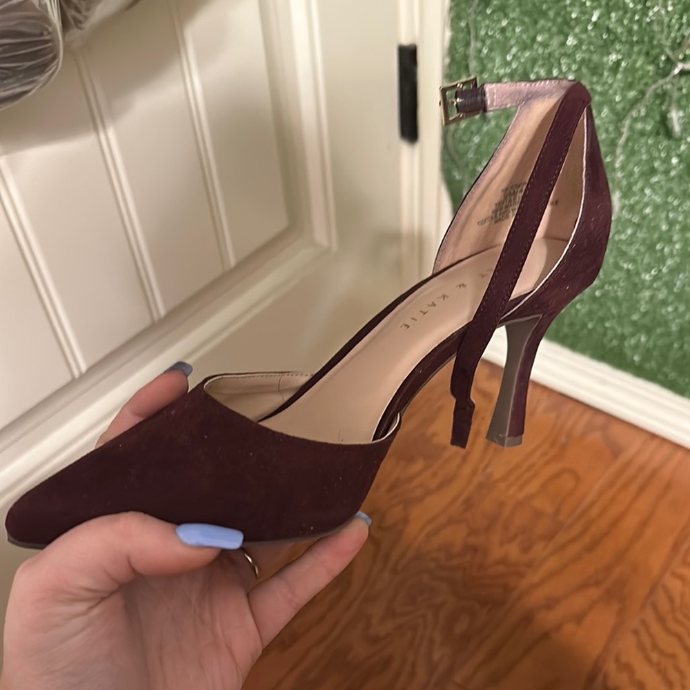 Kelly & Katie burgundy Stiletto Heels
